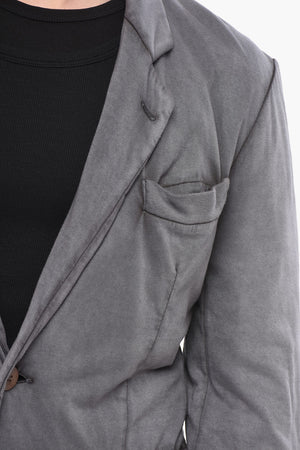 Blazer Sfoderata in Cotone con Tasche ad Aletta