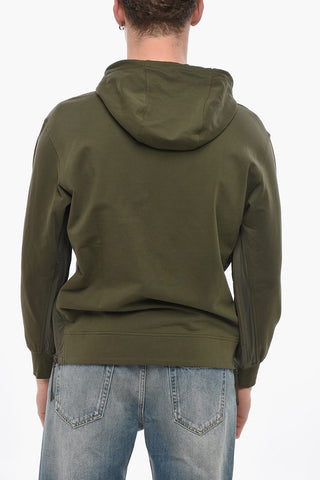 Cotton-Blend Hoodie with Side Zips