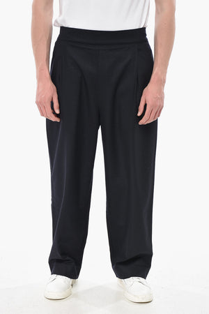 Virgin Wool-Blend One-Pleat Trousers BUGGIE