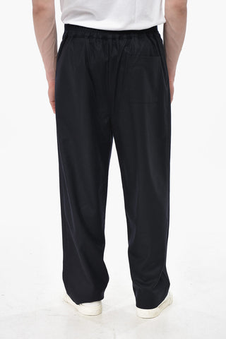 Virgin Wool-Blend One-Pleat Trousers BUGGIE