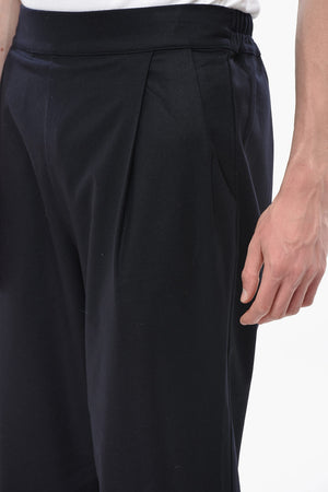 Virgin Wool-Blend One-Pleat Trousers BUGGIE