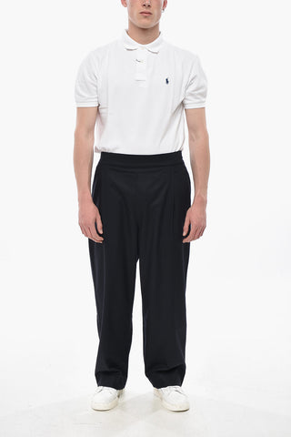 Virgin Wool-Blend One-Pleat Trousers BUGGIE