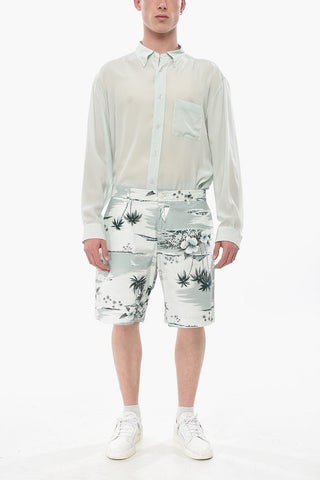Bedruckte SEAFOAM-Shorts aus Baumwolle