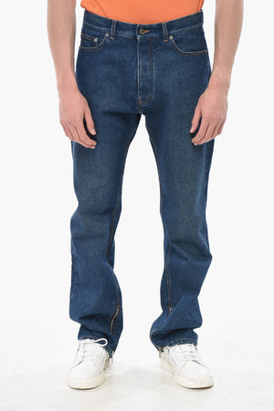 Jeans aus Baumwolle in dunkler Waschung mit 21cm Reißverschluss am Knöchel