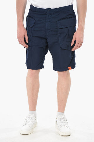 Cargo-Shorts aus Baumwolle mit Gürtelschlaufen