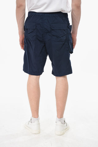 Cargo-Shorts aus Baumwolle mit Gürtelschlaufen
