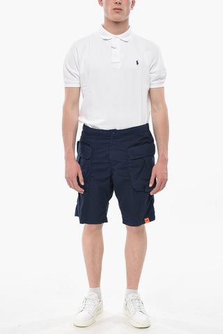 Cargo-Shorts aus Baumwolle mit Gürtelschlaufen