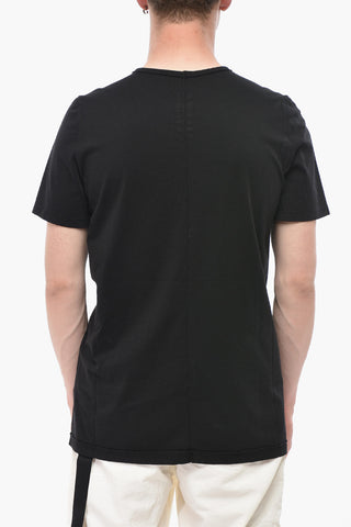 DRKSHDW Solid-Color Crewneck T-Shirt with Contrast Print
