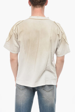 T-Shirt Girocollo SAFARI RALLY con Toppe e Logo Ricamato