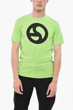 Cotton-Blend Crewneck T-Shirt With Front Logo
