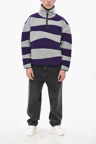 Oversized-Sweatshirt Aus Fleece Mit Awning-Motiv