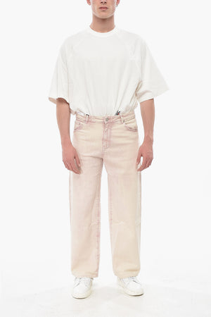 5-Pocket Cotton Pants With Faded Effect
