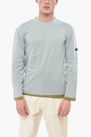 Crewneck T-Shirt with Contrast Trim