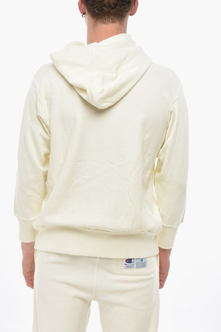 UNDERCOVER X CHAMPION Multizip-Hoodie aus gebürsteter Baumwolle