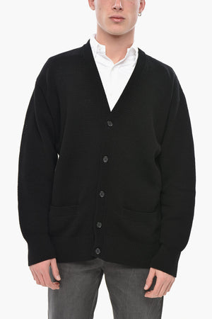 Lightweight Cotton Cardigan with V-Neck