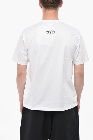 EYE T-Shirt Girocollo in Cotone con Stampa