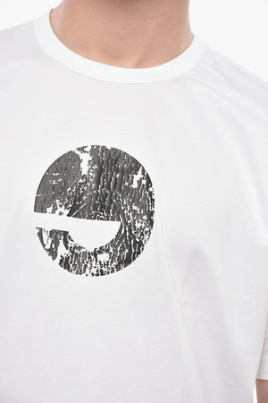 EYE Cotton Crewneck T-Shirt with Print