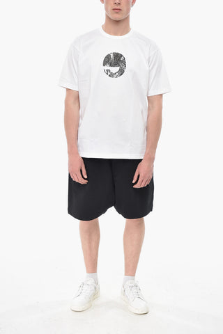EYE T-Shirt Girocollo in Cotone con Stampa