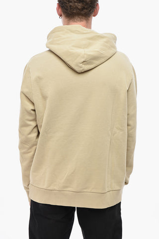 Felpa Hoodie in Cotone Leggero con Tasca a toppa 
