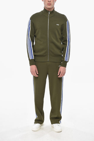 Zip-Up-Pullover Mit Tape-Bändern Am Ärmel