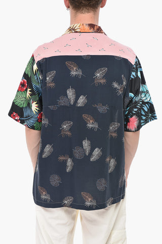 Camicia Patchwork a Maniche corte