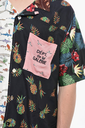 Patchwork Short-Sleeve Shirt