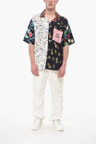 Camicia Patchwork a Maniche corte