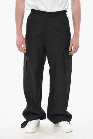 Cargo-Hose aus Twill mit Kordelzug am Knöchel