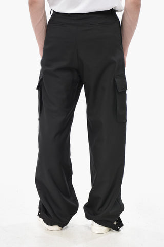 Cargo-Hose aus Twill mit Kordelzug am Knöchel