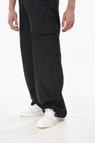 Cargo-Hose aus Twill mit Kordelzug am Knöchel