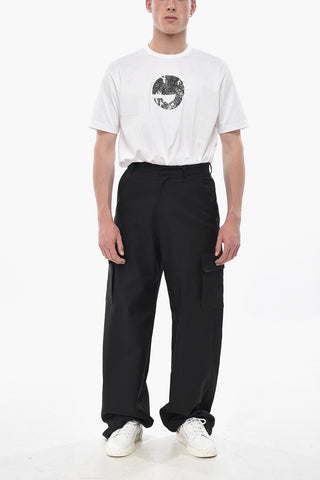 Cargo-Hose aus Twill mit Kordelzug am Knöchel
