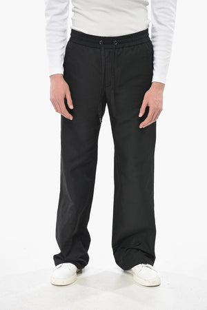 Pantaloni in Tinta Unita con Elastico in Vita