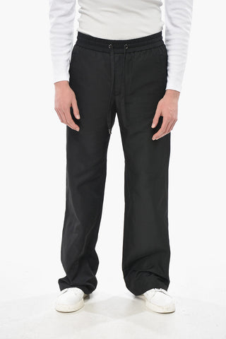 Pantaloni in Tinta Unita con Elastico in Vita