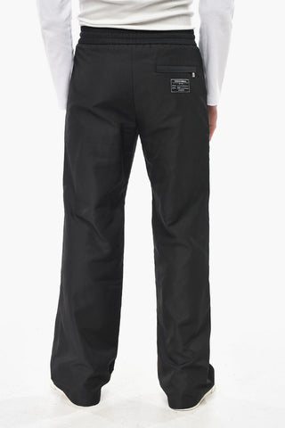 Pantaloni in Tinta Unita con Elastico in Vita