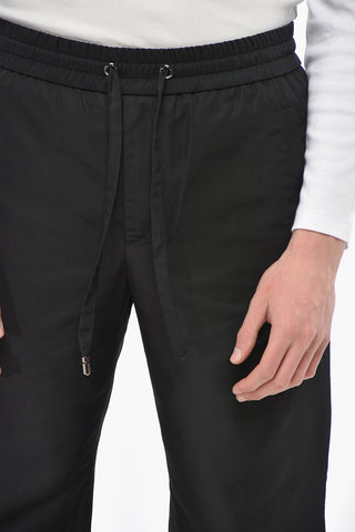Pantaloni in Tinta Unita con Elastico in Vita