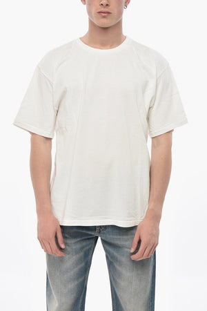 T-Shirt Girocollo in Cotone Tinta Unita