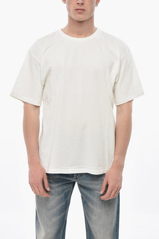 T-Shirt Girocollo in Cotone Tinta Unita