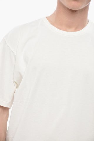 T-Shirt Girocollo in Cotone Tinta Unita