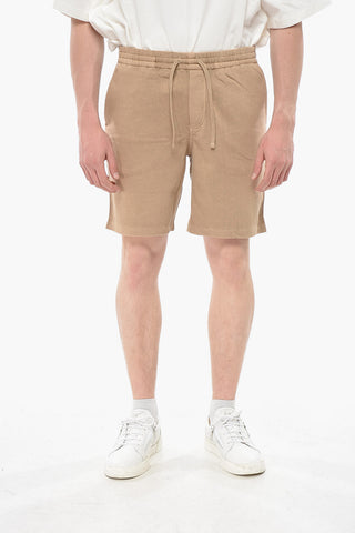 Shorts in Felpa con Elastico in Vita
