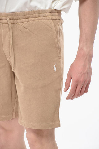 Shorts in Felpa con Elastico in Vita