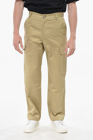 Cargo-Hose Aus Baumwollgabardine Mit Dekorativem Knopf
