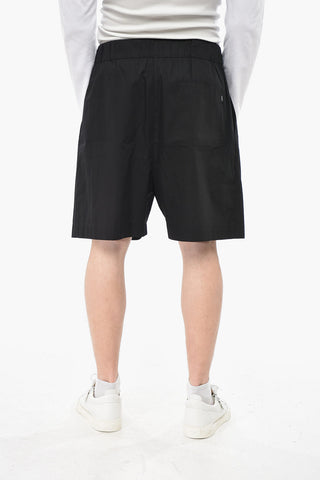 Baggy-Shorts aus Baumwolle mit elastischem Bund