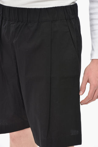 Baggy-Shorts aus Baumwolle mit elastischem Bund