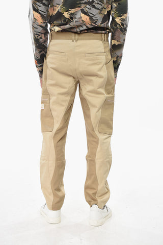 Slim-Fit Cargo Pants with Logo Patch