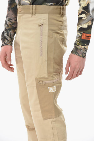 Slim-Fit Cargo Pants with Logo Patch