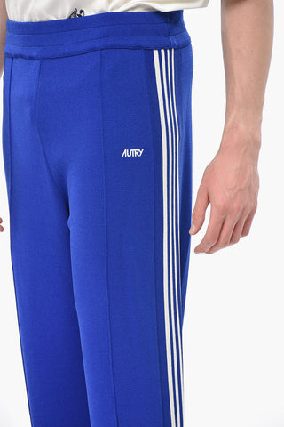 Knit Pants With Side Tape Bands