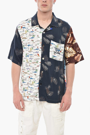 Patchwork Short-Sleeve Shirt
