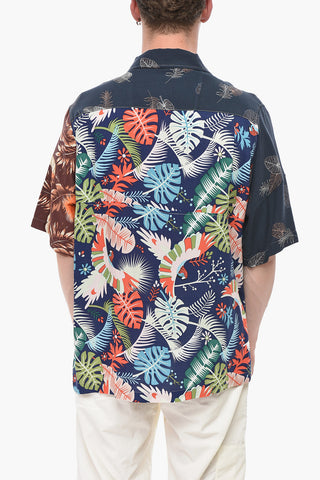 Camicia Patchwork a Maniche corte