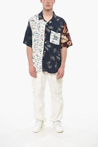 Camicia Patchwork a Maniche corte
