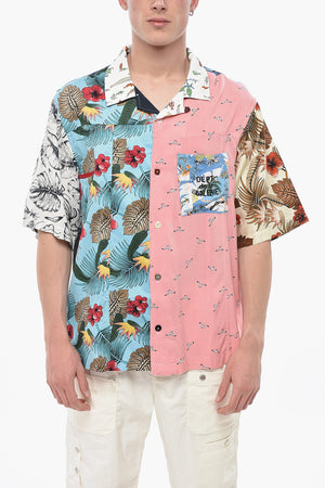 Patchwork Short-Sleeve Shirt